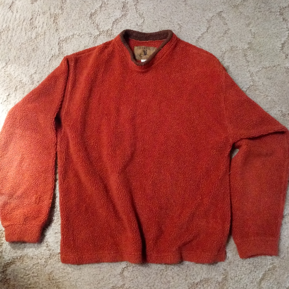 Field & Stream Pullover Burnt Orange Size Large